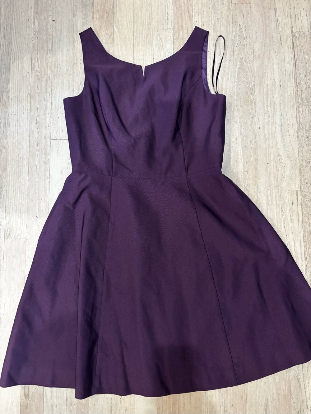 & Other Stories Plum Sleeveless Fit-and-Flare Dress